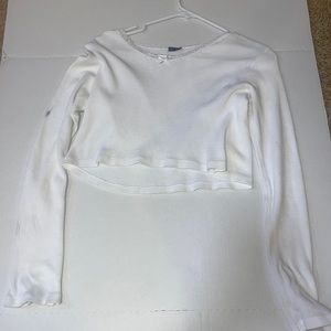 Brandy Melville white long sleeve only worn twice.